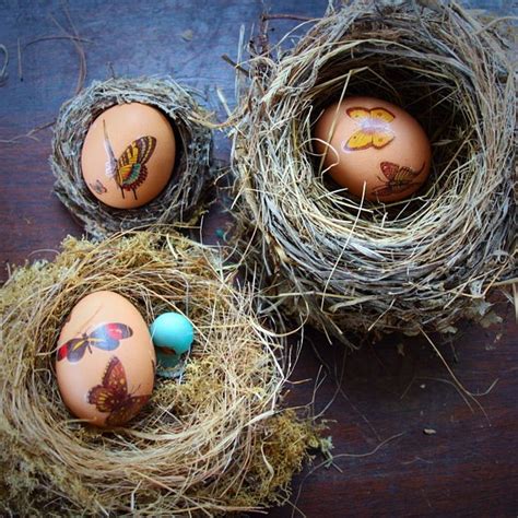 Easy Earthy Easter Egg Decorations With Temporary Tattoos Easter Egg