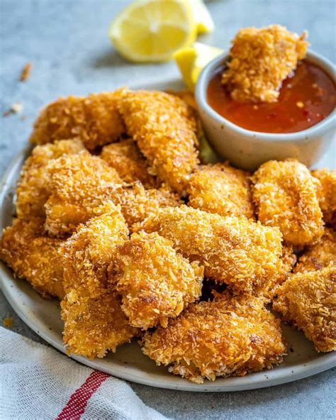 Homemade Air Fryer Chicken Nuggets Healthy Fitness Meals