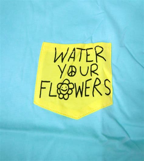 Water Your Flowers Pastel Pocket T Shirt Stayhappystayweird