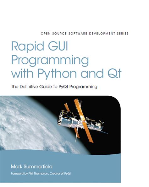 Cover Page Rapid Gui Programming With Python And Qt The Definitive
