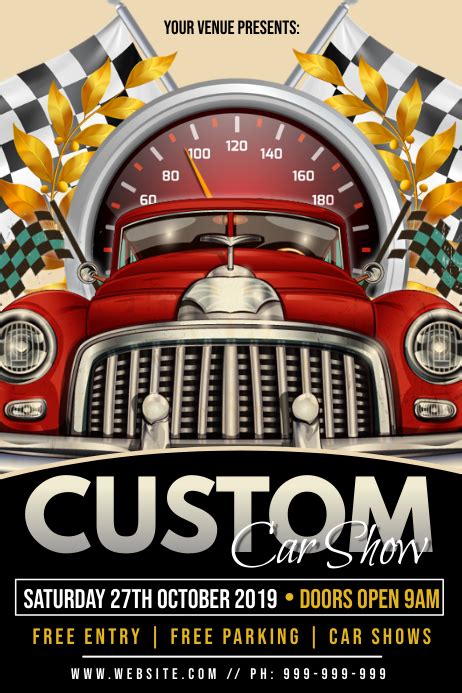 Custom Car Show Template Postermywall