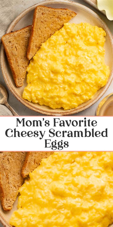 Moms Favorite Cheesy Scrambled Eggs 40 Aprons