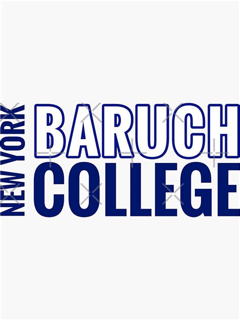 Baruch College Sticker For Sale By Leilasayan Redbubble