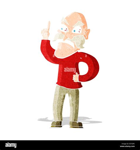 Cartoon Old Man Laying Down Rules Stock Vector Image And Art Alamy