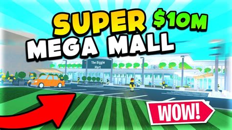 Super Mega Mall Speedbuild In Roblox Retail Tycoon 2 10 Mil Youtube