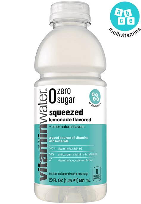 Vitaminwater Zero Squeezed Lemonade Vitaminwater