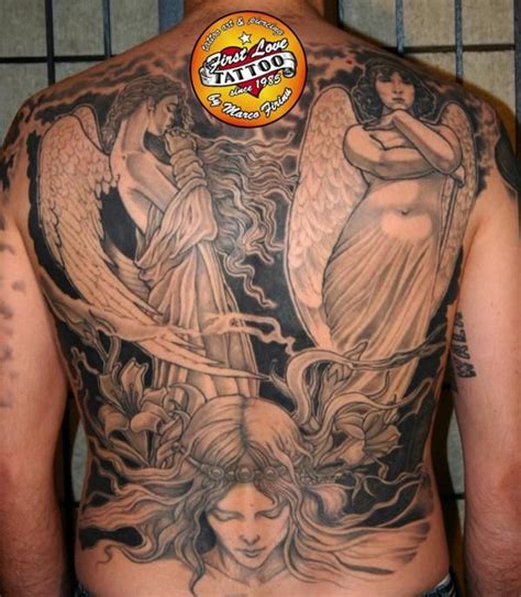On the other hand, it can also mean to express your closer and deeper relationship with god, as angels are sent by god to watch over. Angel Tattoos for Men - Ideas and Inspiration for guys
