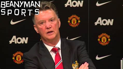 louis van gaal loses his cool when journalist questions his decision to