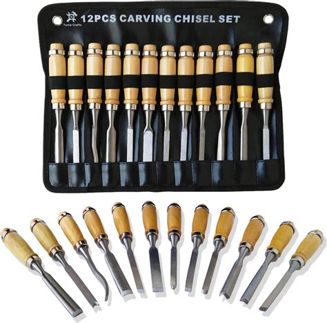 Professional Wood Carving Chisel Set 12 Piece Sharp Woodworking Tools