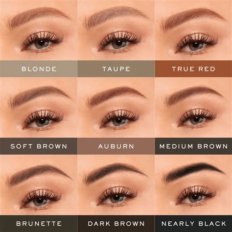 11 Eyebrow Color Chart Mehnazboston