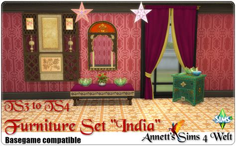 Annetts Sims 4 Welt Ts3 To Ts4 Conversion Furniture Set India