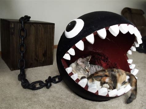 The moment the marshmallow cat bed arrived, our tabby named katz fell madly in love with it. 21 Truly Awesome Video Game Room Ideas - U me and the kids