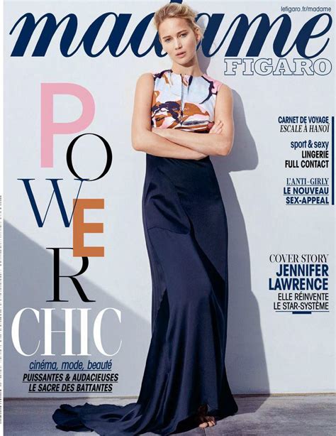 Jennifer Lawrence Covers Madame Figaros Nov 2014 Issue Jennifer