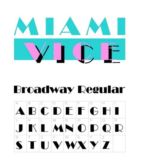 This tv show was first released in 1984. Which font was used in the Miami Vice logo? - Quora in ...