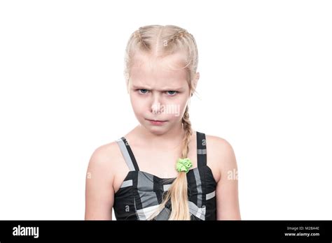 Little Girl Grumpy Face Hi Res Stock Photography And Images Alamy