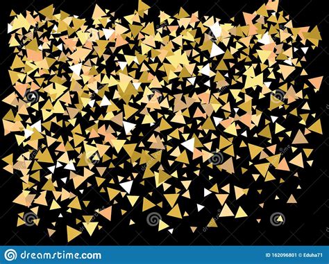 Colorful Confetti Triangles Falling Stock Illustration Illustration
