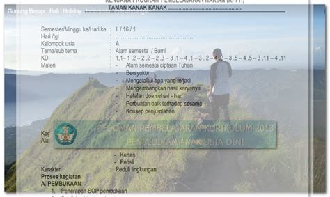 We did not find results for: RPPH Kurikulum 2013 Paud Tema Alam Semesta Kelompok A dan ...