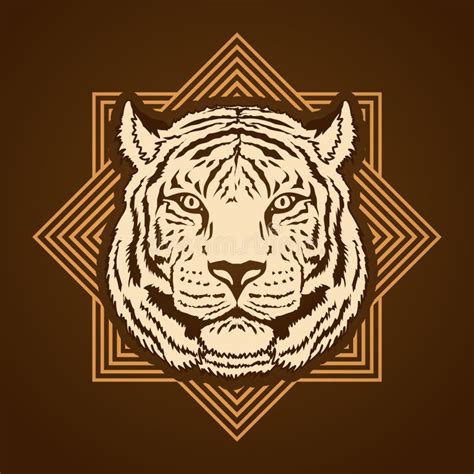 Tiger Head Stock Vector Illustration Of Animal Mascot 80646074
