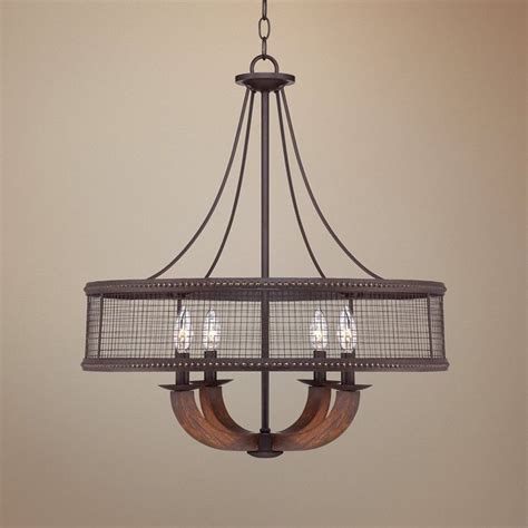 There are multiple advantages to utilizing contemporary chandelier lighting as compared to normal floor and table lamps: Frankton Industrial 22" Wide Bronze Chandelier Industrial ...
