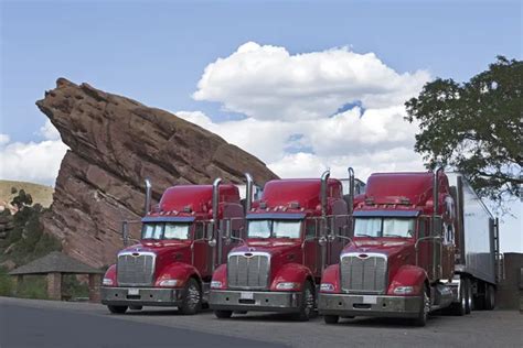 Semi Trucks Parked Together — Stock Photo © Kennytong 11547769