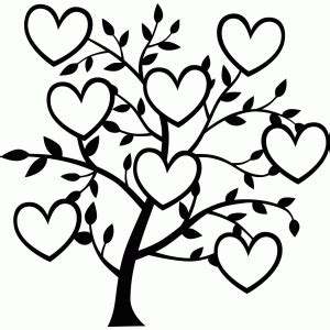 Save time editing & filling pdf online. Silhouette Design Store: 8 heart family tree | Family tree ...