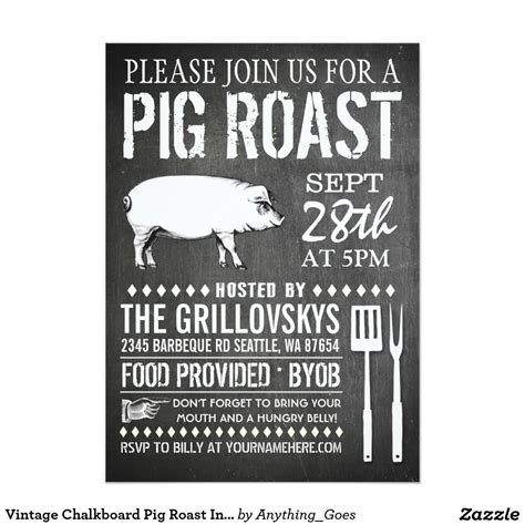 Free Printable Pig Roast Invitations