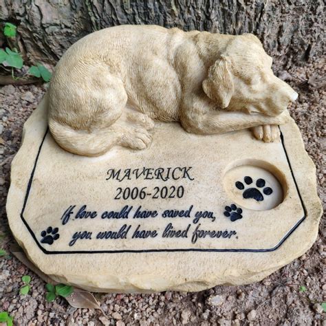 Personalized Dog Memorial Stones Sympathy Pet Memorial Stones Etsy