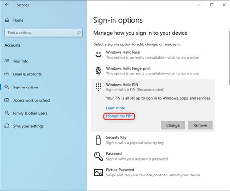 How To Login To Windows 10 With A Pin How To Change The Login Pin