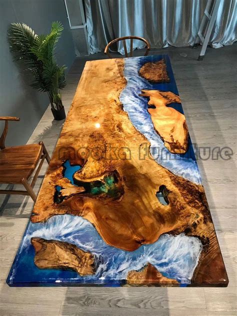 River Dining Table Epoxy Resin Table Wood Resin Table Resin Table