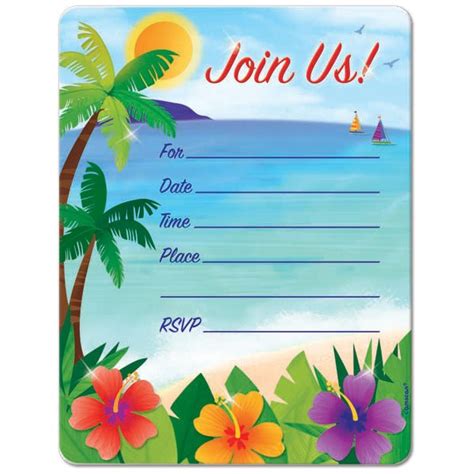 Invite your friends and family members, colleagues and mates in style with the custom party invitations for any. Beach Birthday Invitations Ideas - Bagvania FREE Printable ...