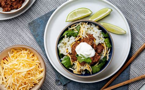 Lauras Lean Beef Cilantro And Lime Rice Bowls