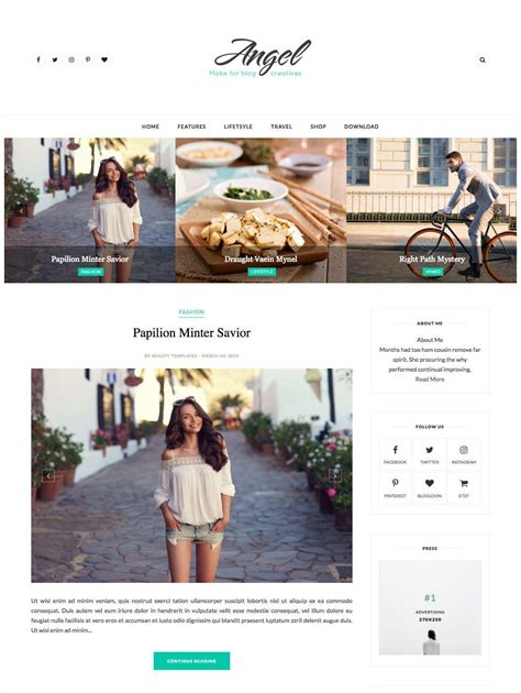 50 Most Beautiful Blogger Templates To Download Blog Themes Blogger