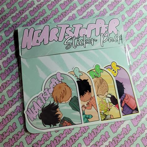 Adorable Chibi Heartstopper Glossy Vinyl Sticker Pack Etsy Uk