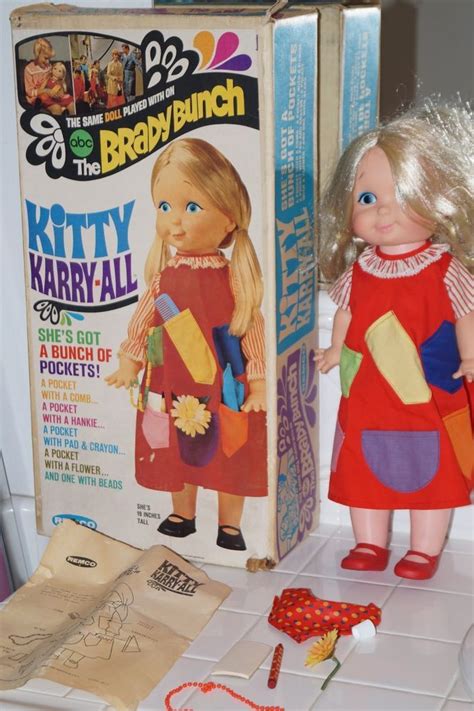 Original 1969 Remco Kitty Karry All Brady Bunch Doll Cindy Box Rare