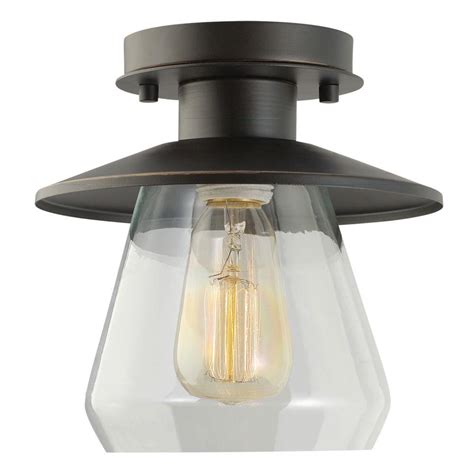 A recessed light bulb lies flush with the ceiling or other surface, making it nearly impossible to grab and unscrew it by hand. Globe Electric Vintage Semi-Flush Mount Oil Rubbed Bronze ...