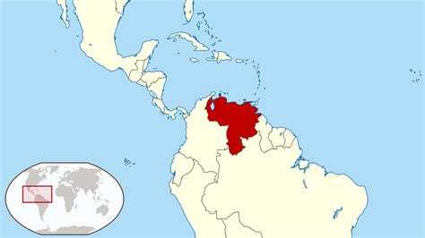 Large Location Map Of Venezuela In South America Maps