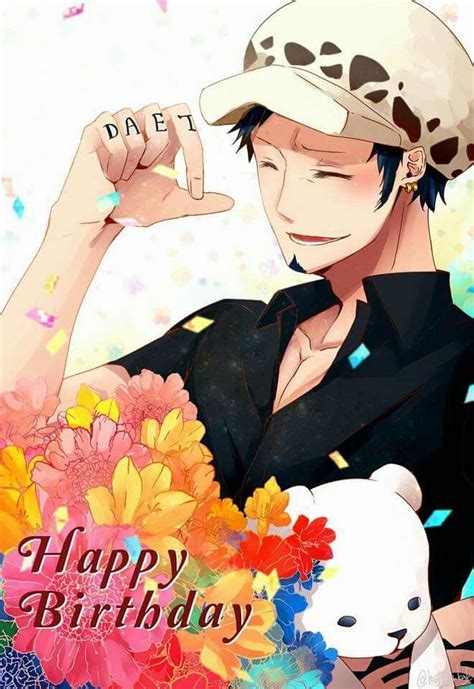 Trafalgar Law ♡ Happy Birthday One Piece Fanart One Piece Anime
