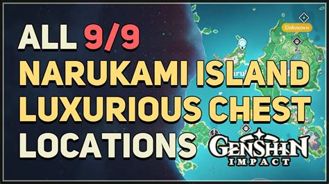 All 9 Narukami Island Luxurious Chest Locations Genshin Impact YouTube