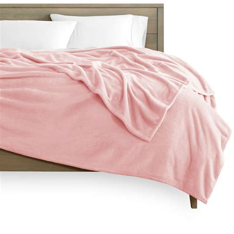 Bare Home Ultra Soft Microplush Fleece Blanket Twintwin Xl Light Pink