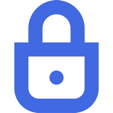 Royal Blue Lock 4 Icon Free Royal Blue Lock Icons