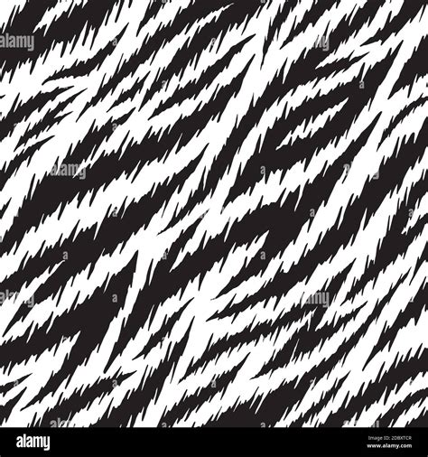 Tiger Stripes Seamless Pattern Vector Illustration Background For