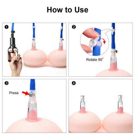 Breast Nipple Clitoris Suckers Enlarger Bigger Vacuum Enhancement System EBay