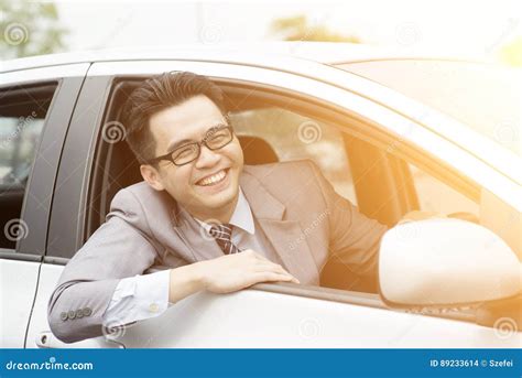 Happy Driver On The Road Stock Photo Image Of Driver 89233614