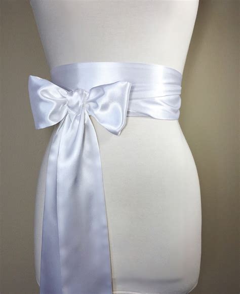 White Satin Sash White Sash Belt Wedding Sash Bridal Sash Special