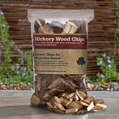 Gwernyfed Wood Hickory Bbq Smokersmoking Chips 1 Litre Cherry