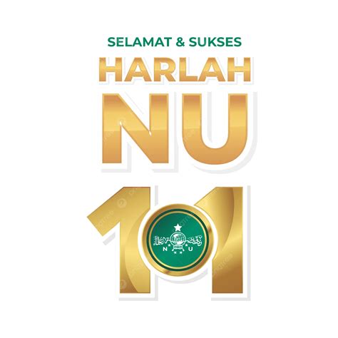 Official Logo For 101 Years Of Harlah Nahdlatul Ulama Vector Milad