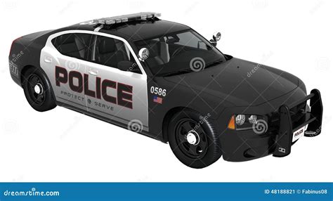 Black And White Police Car Editorial Photo Image 48188821