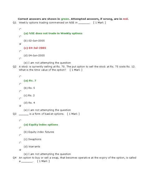 Nse Derivatives Pdf Futures Contract Option Finance