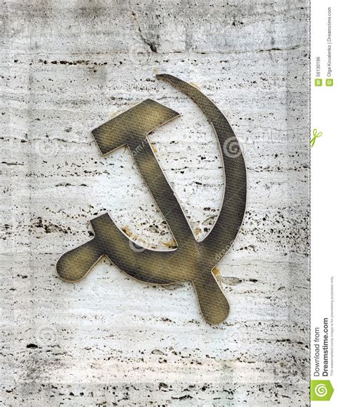 The Grunge Communist Symbol Stock Photo Image Of Symbol History