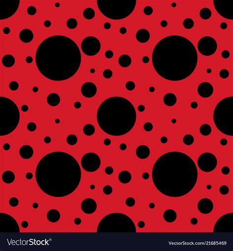 Ladybug Pattern Seamless Royalty Free Vector Image